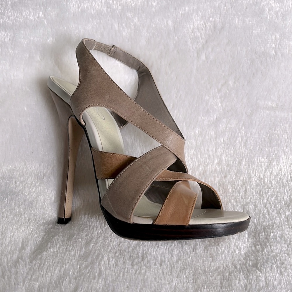 Aldo strappy heels in neutral shades